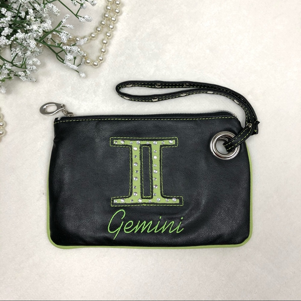 2/$20 | y2k gemini wristlet with rhinestones